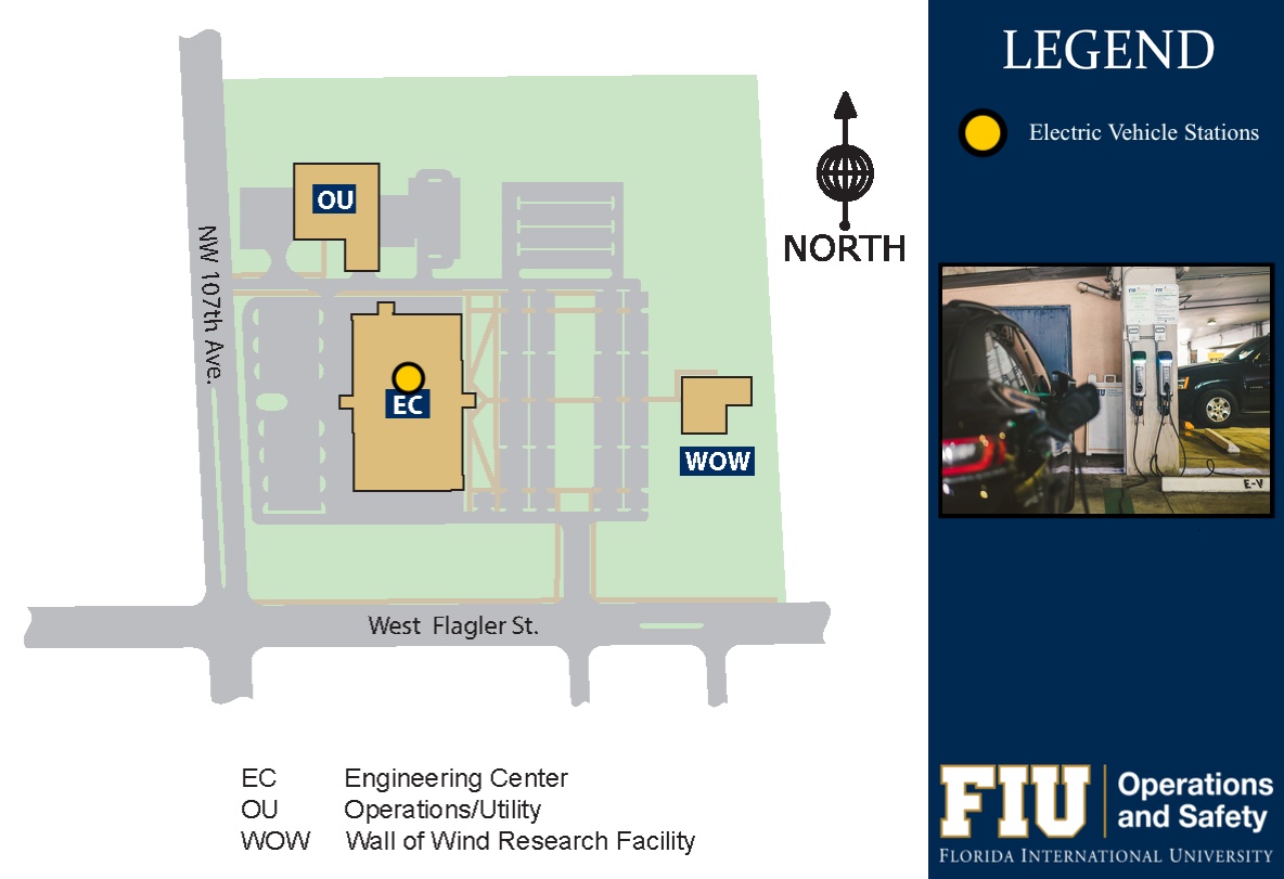 Map of EV charging stations at EC